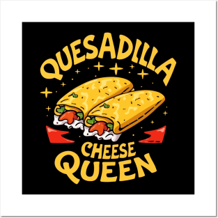 Funny Quesadilla Queen Cinco De Mayo Girls Kids Mexican Food Posters and Art